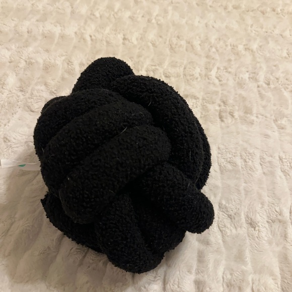 Black Knotted Pillow - Picture 3 of 5